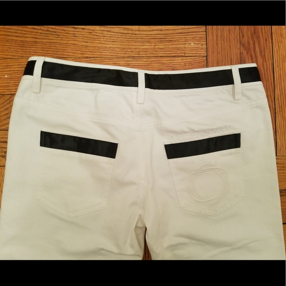 BALENCIAGA  logo& satin embellished pants - Picture 1 of 8